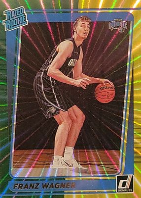 2021 Donruss #235 Green & Yellow Laser
