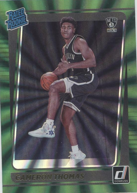 その他 Cameron Thomas Donruss Pink Laser Auto Cameron Cam Thomas 2021-22 Donruss NBA Rated Rookie Pink