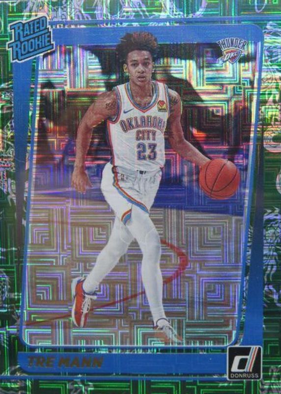 Tre Mann 2021 Donruss #218 Choice Dragon /(SSP) Rookie PSA 10