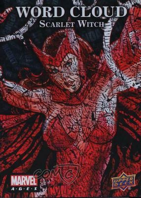 2020 Upper Deck Marvel Ages #WC-55 Word Cloud