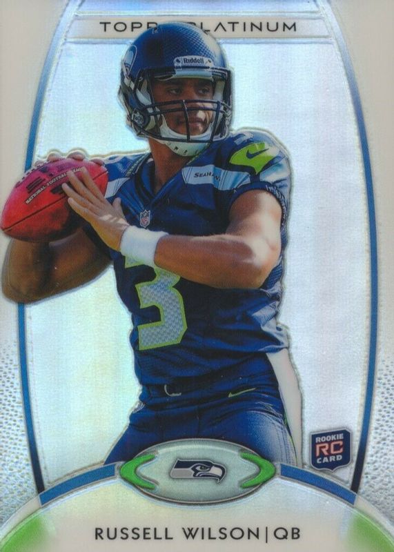 Russell Wilson 2012 Topps Platinum #138 Base Rookie SGC 9.5