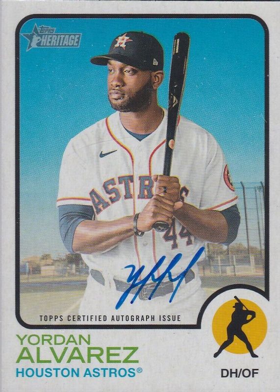 Yordan Alvarez 2022 Topps Heritage #ROA-YA Real One Autographs SGC 10