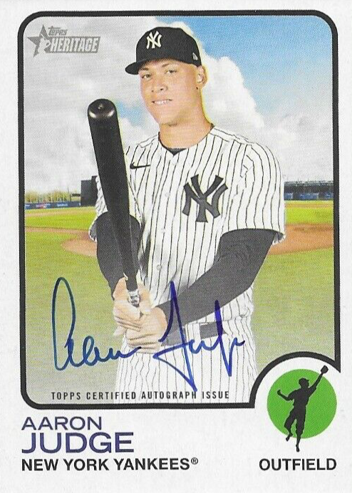 Aaron Judge 2022 Topps Heritage #ROA-AJ Real One Autographs Price
