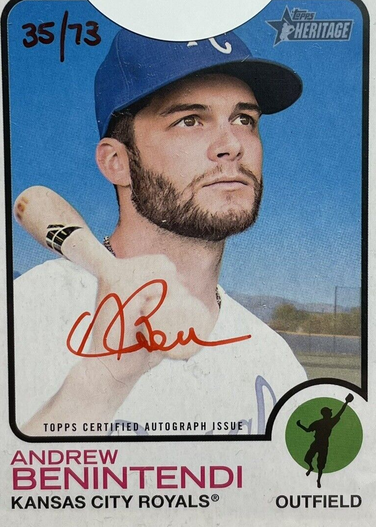 Andrew Benintendi 2022 Topps Heritage #ROA-B Real One Autographs