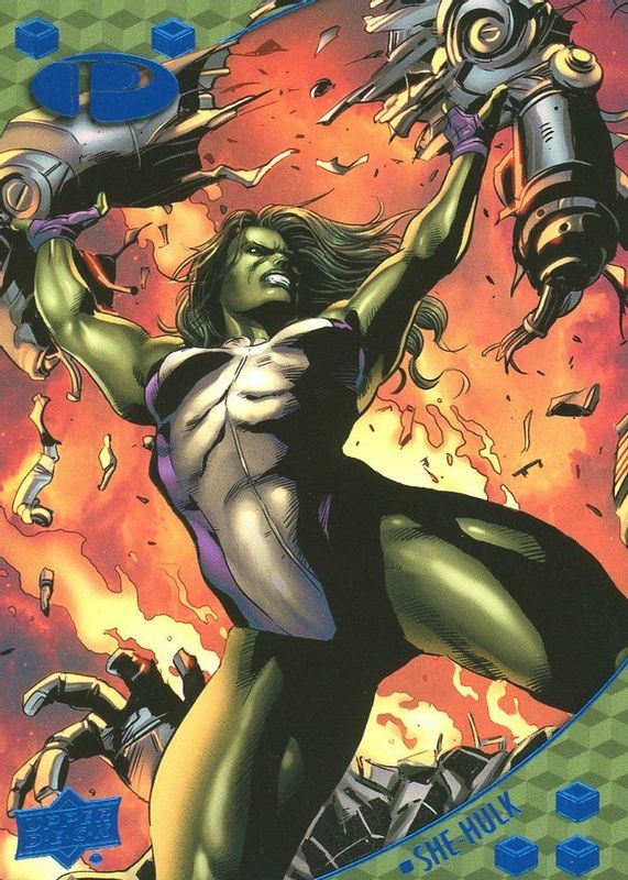 She-Hulk 2017 Upper Deck Marvel Premier #43 Blue Foil /50 RAW