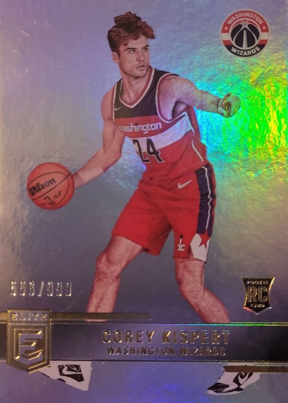 Corey Kispert 2021 Elite #234 Base Rookie /999 Rookie RAW