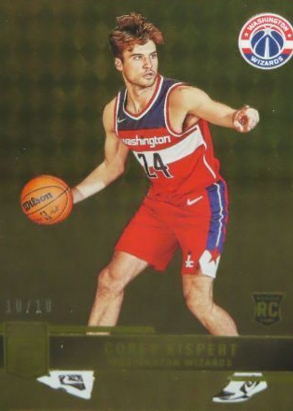 Corey Kispert 2021 Elite #234 Gold /10 Rookie RAW