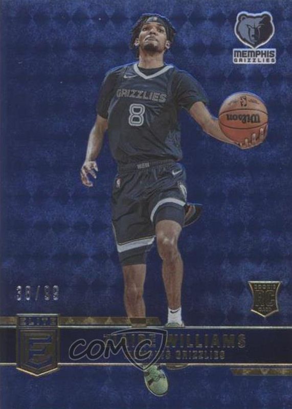 Ziaire Williams 2021 Elite #239 Blue /99 Rookie SGC 9.5