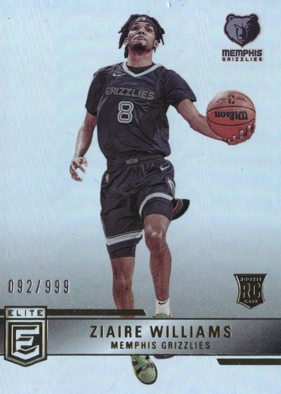 Ziaire Williams 2021 Elite #239 Base Rookie /999 RAW
