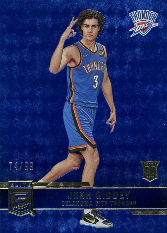 Josh Giddey 2021 Elite #243 Blue /99 Rookie RAW