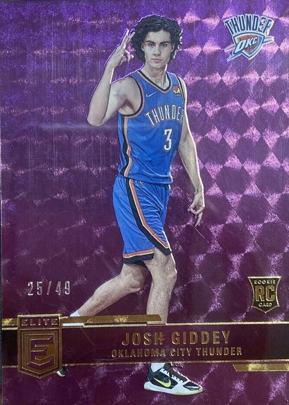 Josh Giddey 2021 Elite #243 Purple /49 Rookie BGS 9