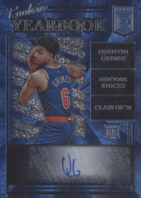 2021 Elite #RY-QGR Rookie Yearbook Autographs