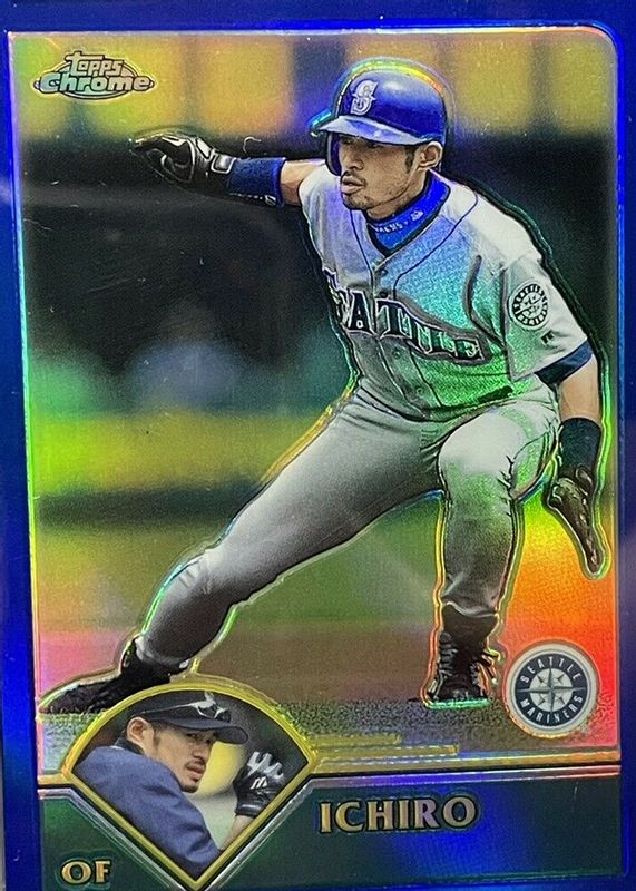 Ichiro Suzuki 2003 Topps Chrome #63 Refractor /699 BGS 8