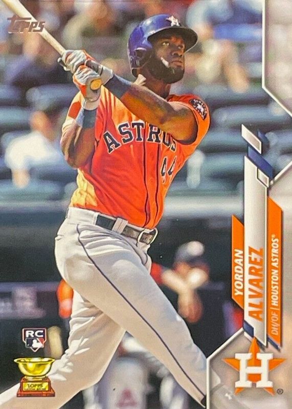 Yordan Alvarez 2020 Topps #276 Advanced Stats /300 Rookie SGC 9.5