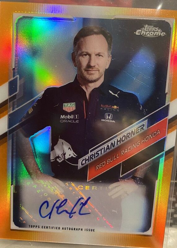 2021 Topps Chrome Formula 1 #CA-CH Autographs - Orange Refractor /25