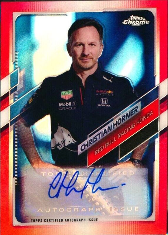 2021 Topps Chrome Formula 1 #CA-CH Autographs - Red Refractor /5