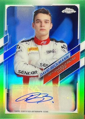 2021 Topps Chrome Formula 1 #CA-DB Autographs - Green Refractor /99