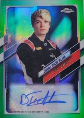 2021 Topps Chrome Formula 1 #CA-DT Autographs - Green Refractor /99