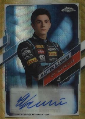 2021 Topps Chrome Formula 1 #CA-MN Autographs - Gold Wave Refractor /50