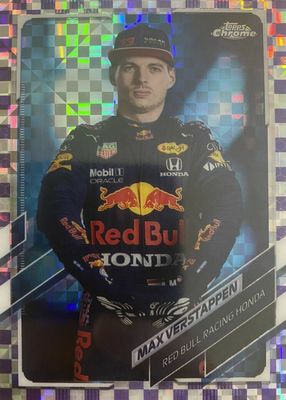 2021 Topps Chrome Formula 1 #3 Purple Checker Flag Refractor /199
