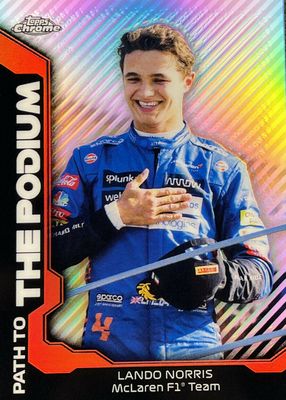 2021 Topps Chrome Formula 1 #PTP-LN Path to the Podium