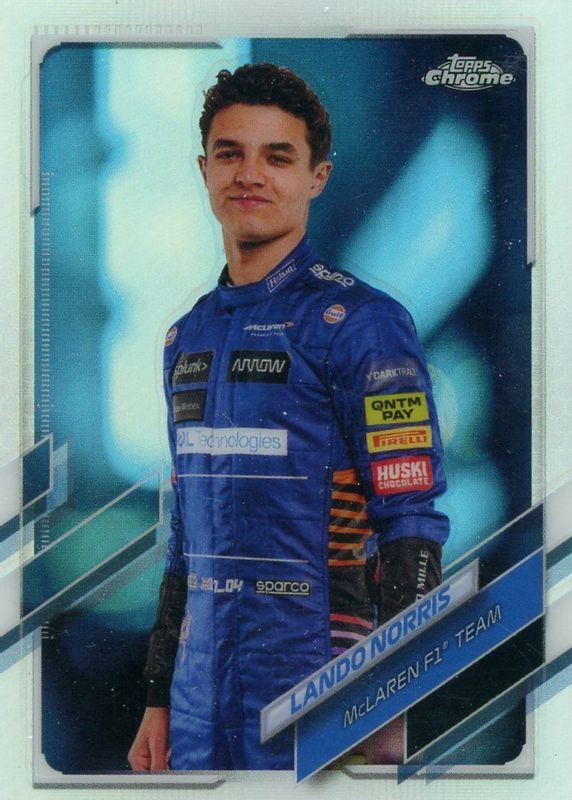 Lando Norris 2021 Topps Chrome Formula 1 #6 Refractor PSA 9