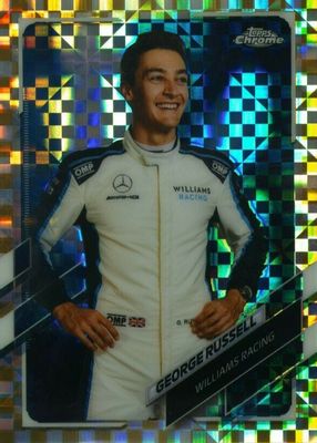 2021 Topps Chrome Formula 1 #19 Gold Checker Flag Refractor /50