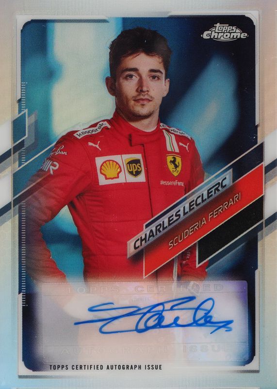 Charles Leclerc 2021 Topps Chrome Formula 1 #CA-CL Autographs (/48) BGS 10 PRISTINE