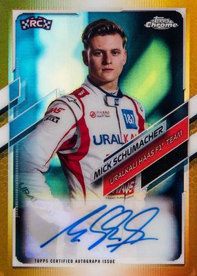 2021 Topps Chrome Formula 1 #CA-MS Autographs - Gold Refractor /50