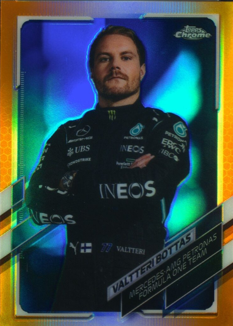 バルテリ・ボッタス 2021TOPPSクローム　ORANGEウェーブ25枚限定 バルテリ・ボッタス 2021TOPPSクローム ORANGEウェーブ25枚限定
