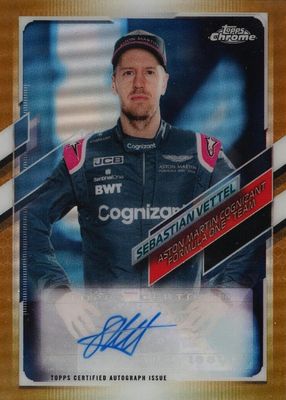 2021 Topps Chrome Formula 1 #CA-SV Autographs - Gold Refractor /50