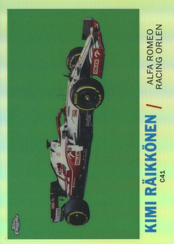 Kimi Raikkonen 2021 Topps Chrome Formula 1 #T61-KR 1961 Topps Sports Cars RAW