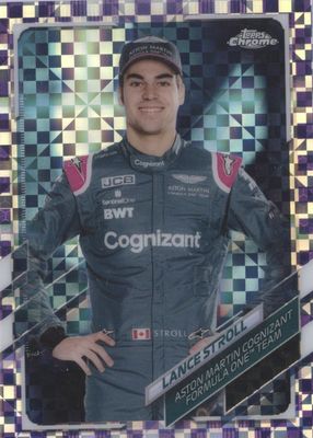 2021 Topps Chrome Formula 1 #8 Purple Checker Flag Refractor /199