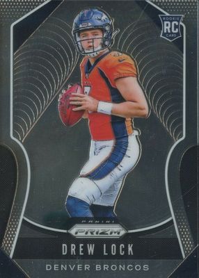 PANINI NFLカード DONRUSS OPTIC PRIZM DREW LOCK DENVER BRONCOS 09/50 #153 送料無料 中古 IT1 Drew Lock 2019 Optic #153 Rated Rookie Autographs - Purple