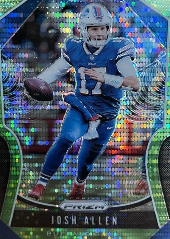 Josh Allen 2019 Prizm #3 Neon Green Pulsar RAW