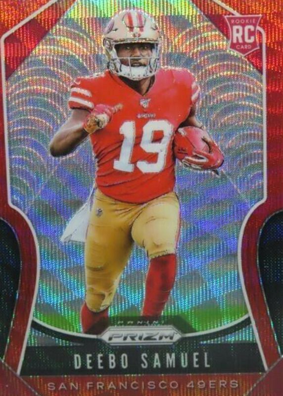 Deebo Samuel 2019 Prizm #346 Red Wave /149 Rookie RAW