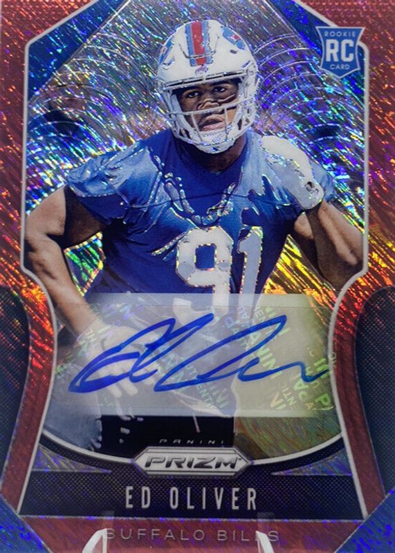 2019 Prizm #378 Rookie Autographs - Red Shimmer /25