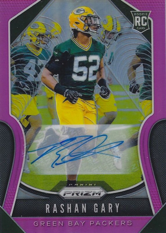 Rashan Gary 2019 Prizm #317 Rookie Autographs - Pink Rookie BGS 9.5