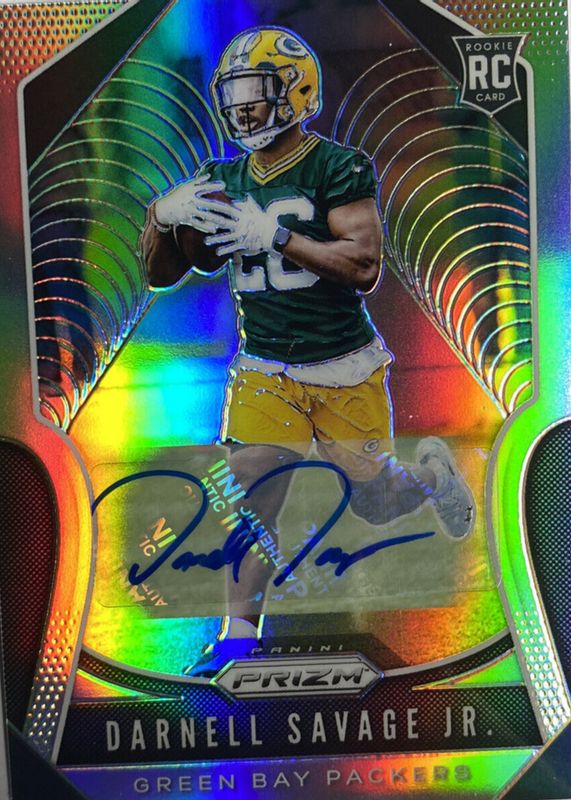 Darnell Savage Jr. 2019 Prizm #383 Rookie Autographs Rookie RAW