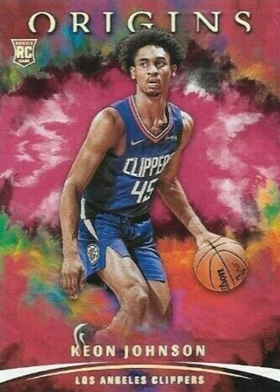 Keon Johnson 2021 Origins #71 Red Rookie SGC 10