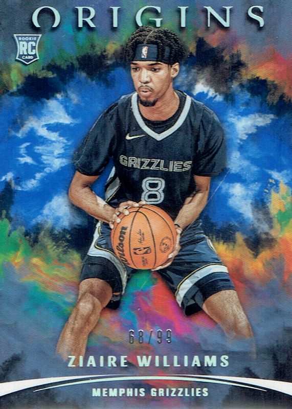 Ziaire Williams 2021 Origins #60 Blue /99 Rookie PSA 9