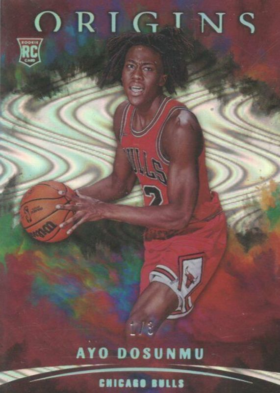 Ayo Dosunmu 2021 Origins #83 FOTL Swirl /3 Rookie SGC 10