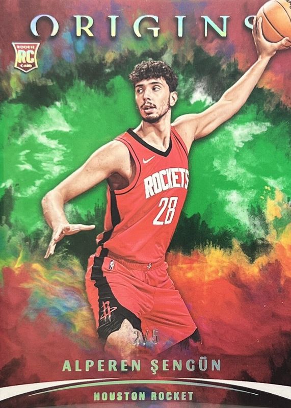 Alperen Sengun 2021 Origins #66 Green /5 Rookie SGC 10