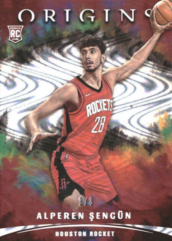 Alperen Sengun 2021 Origins #66 FOTL Swirl /3 Rookie RAW