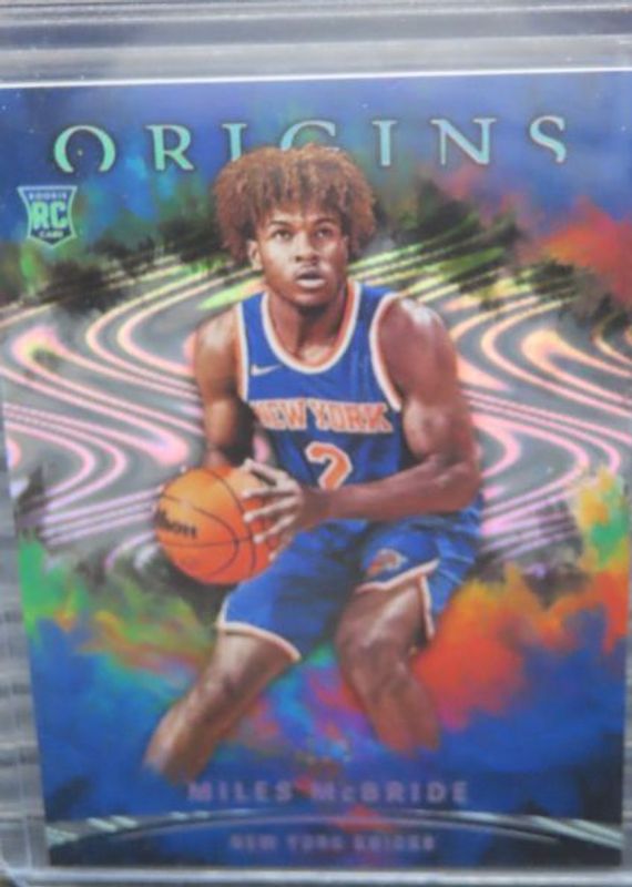 Miles McBride 2021 Origins #82 FOTL Swirl /3 Rookie SGC 9.5