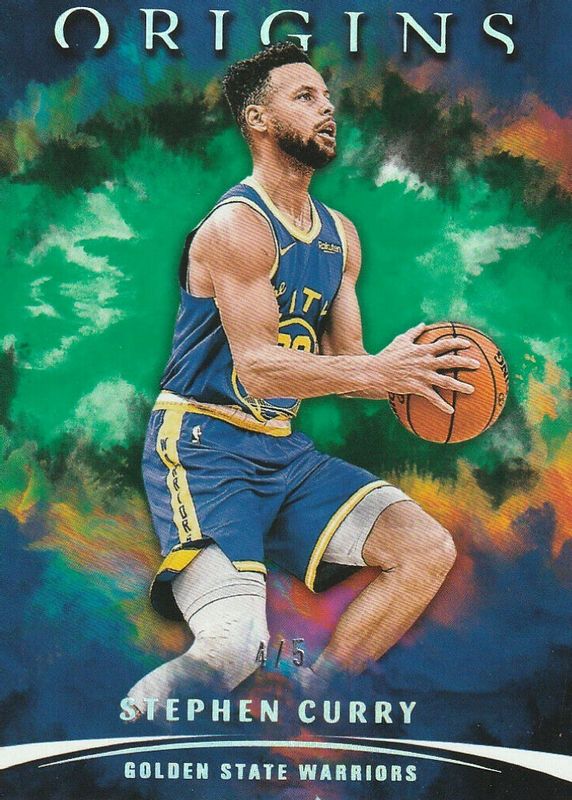 Stephen Curry 2021 Origins #30 Green /5 PSA 10