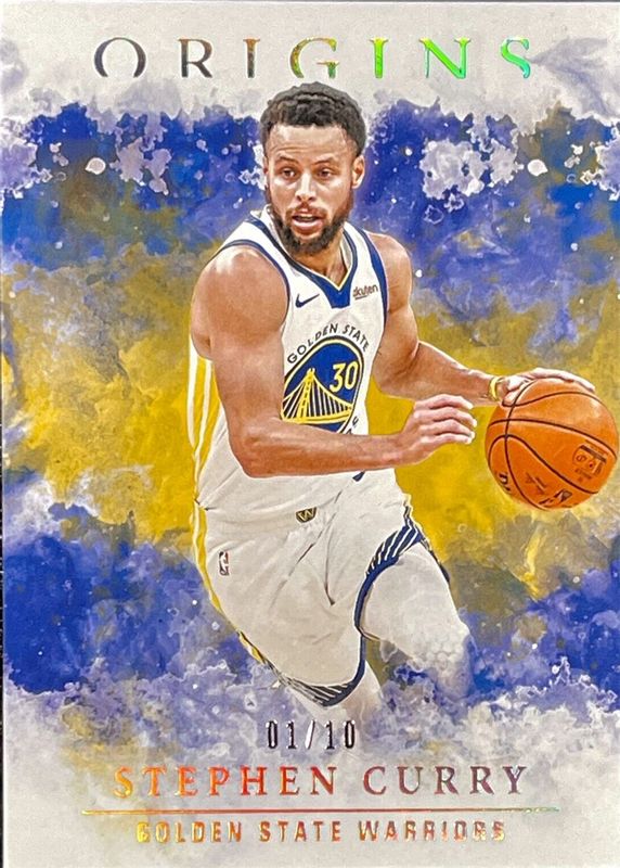 Stephen Curry 2021 Origins #30 Gold /10 PSA 10