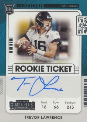 2021 Contenders #101 Rookie Ticket Auto Variation
