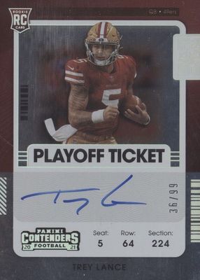 2021 Contenders #103 Rookie Ticket Auto - Playoff Ticket /99