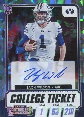 2021 Contenders #102 Rookie Ticket Auto - Cracked Ice Ticket /21